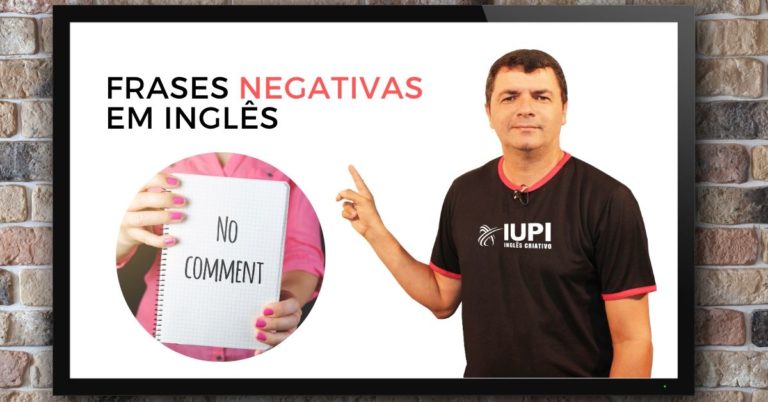 frases negativas em inglês